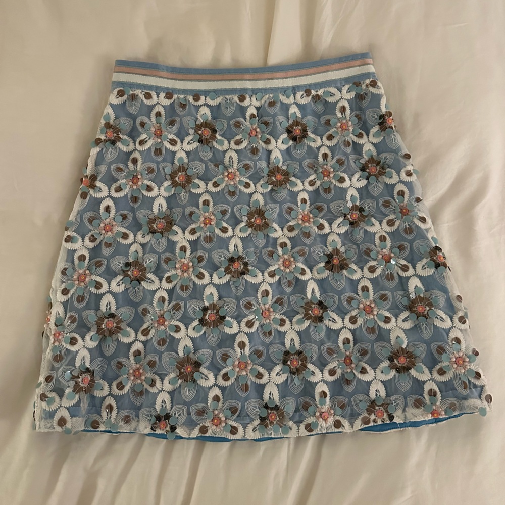 Maeve by Anthropologie Beaded Skirt